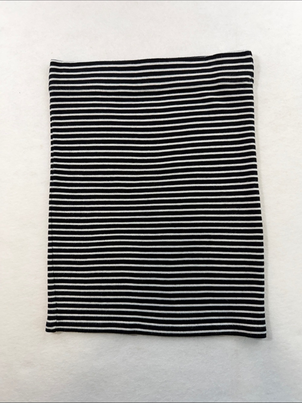 Madewell Black and White Striped Pencil Skirt